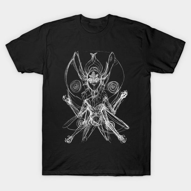 Moth-man T-Shirt by cyber t-shirt